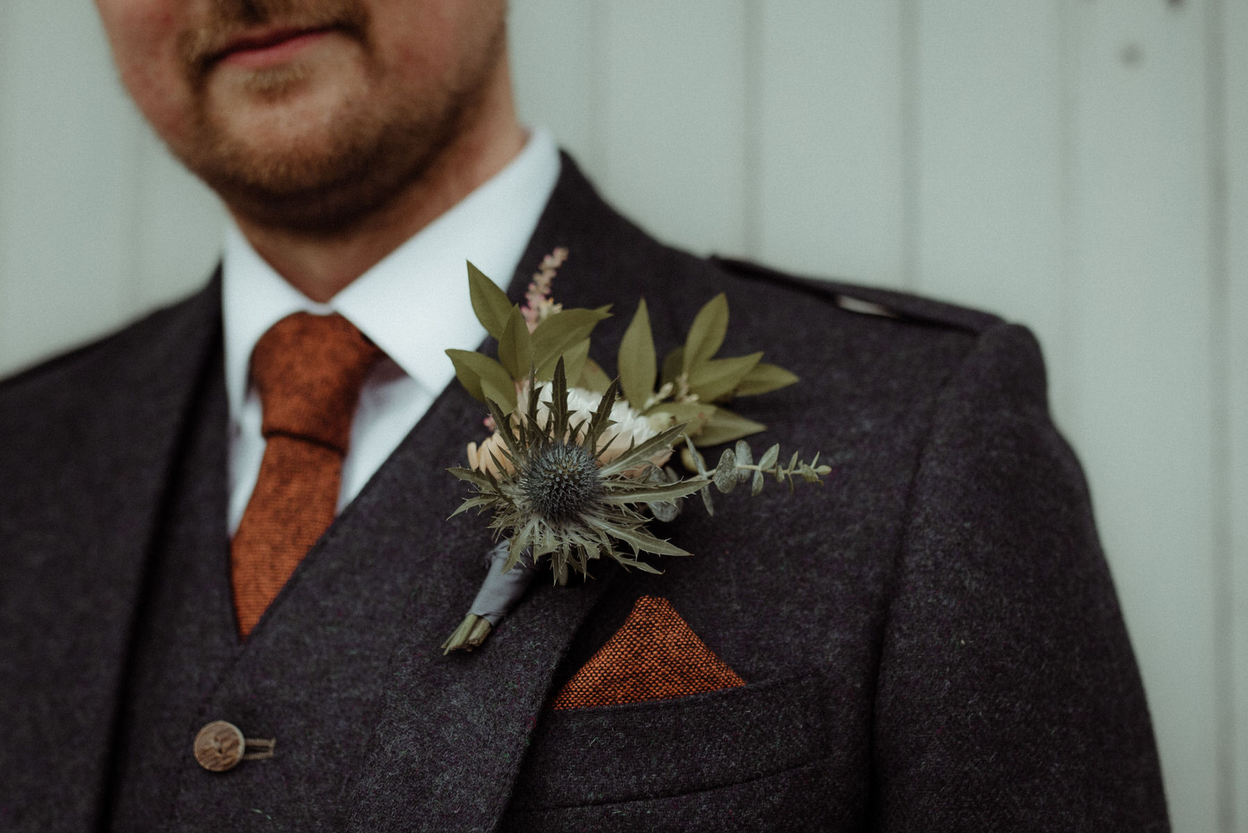 Autumnal Scottish buttonhole 