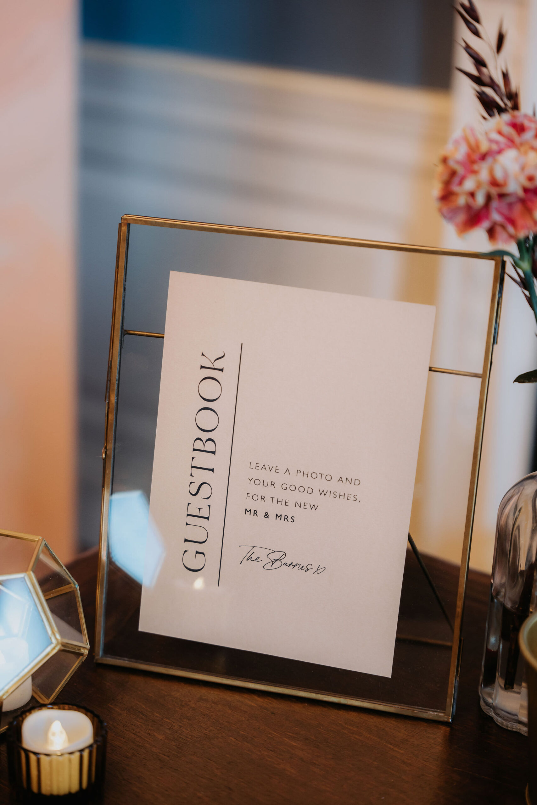 Soft Luxe Guestbook Wedding Stationery