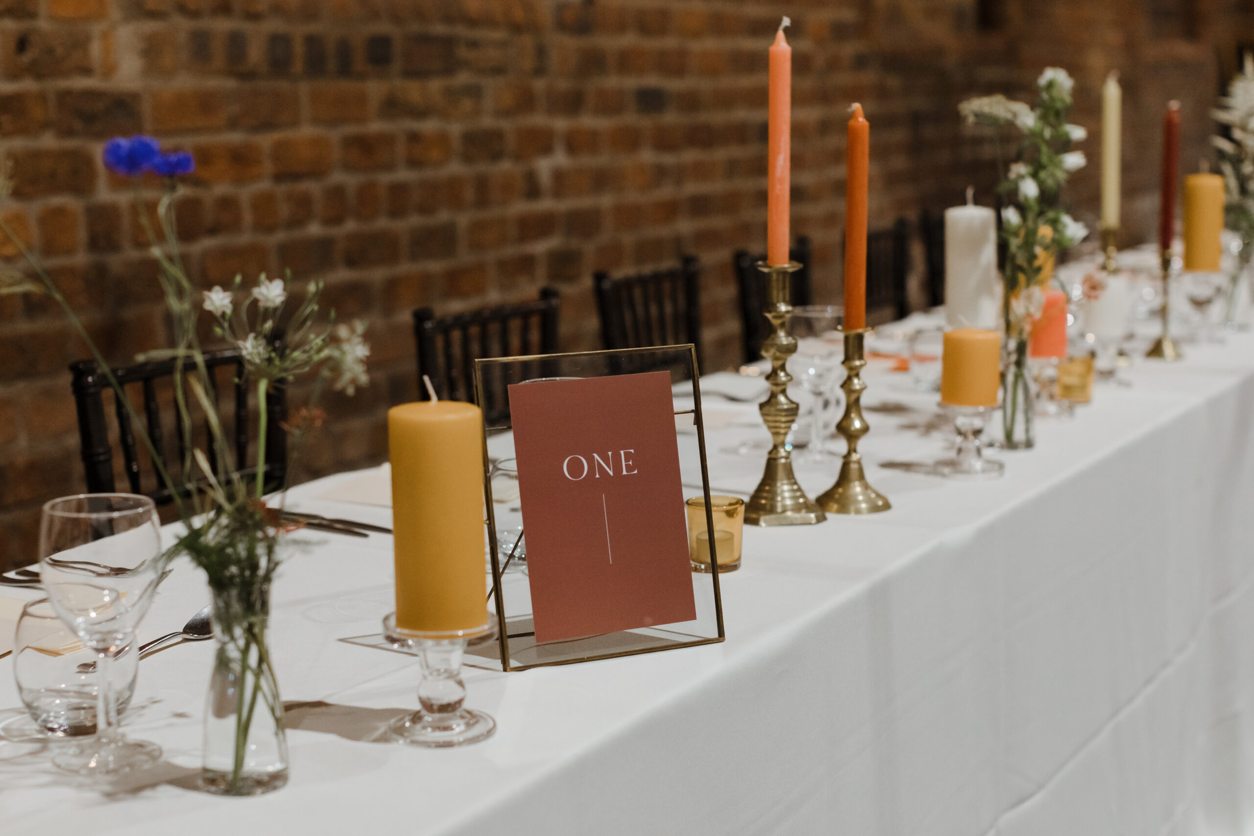 Soft Luxe Table Number Wedding Stationery