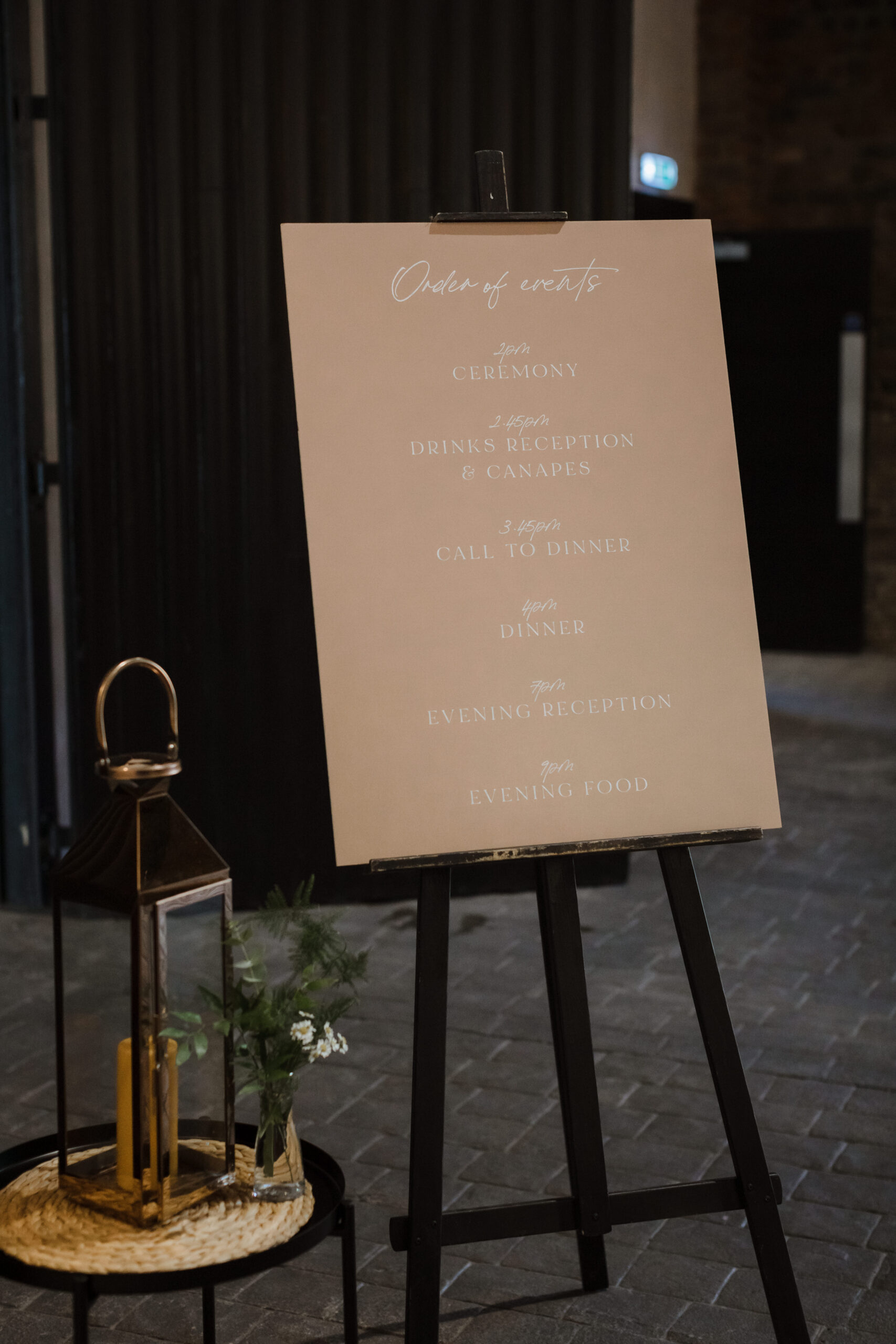 Order of Events Soft Luxe Stationery