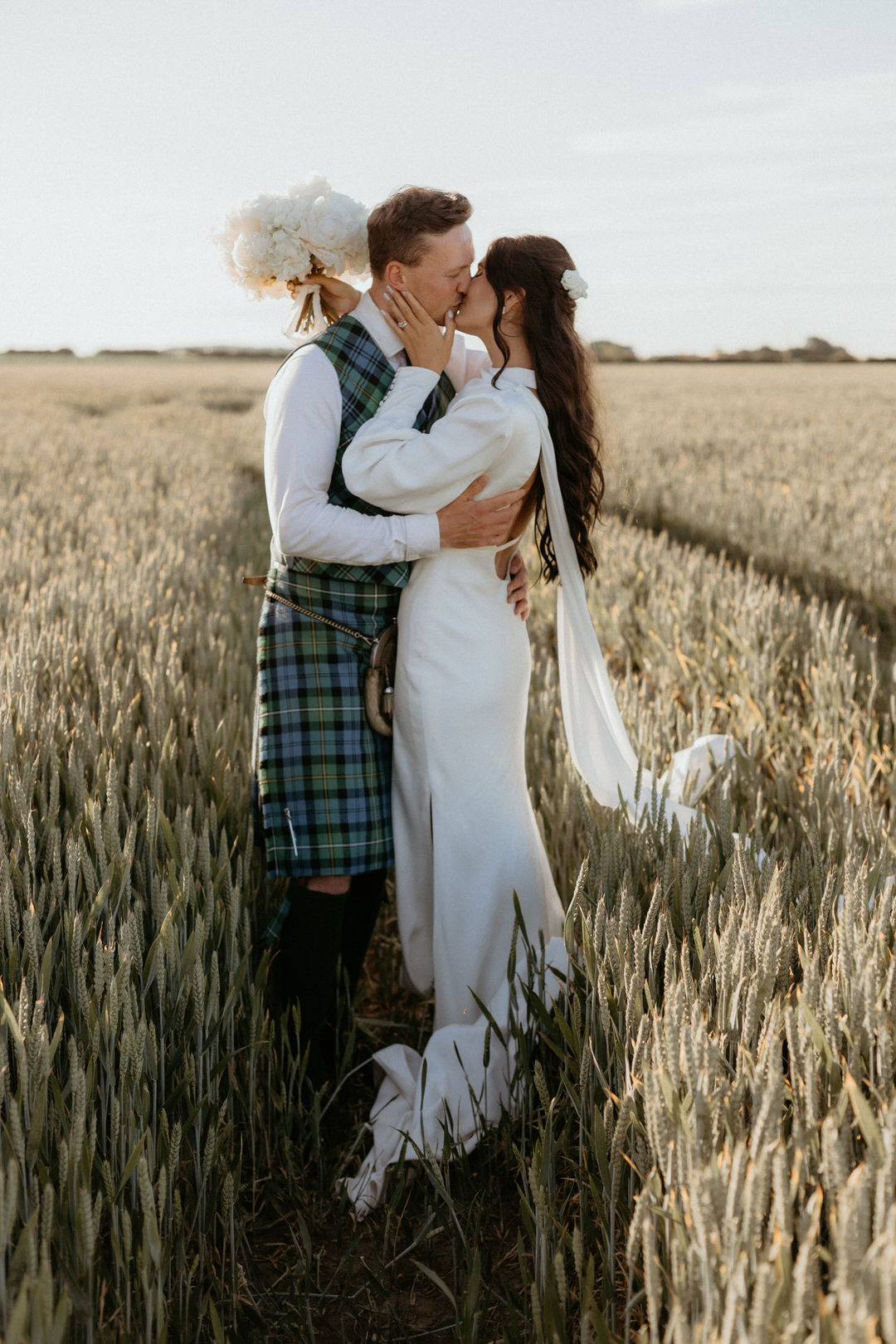 Bride and Groom | The Cow Shed, Crail | Gloam
