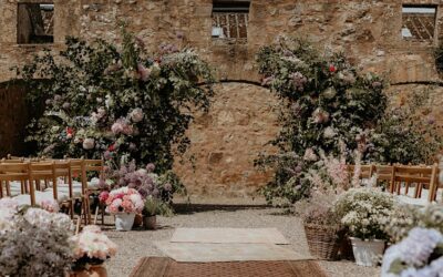 C + P’s Wedding at The Cow Shed | Floral Abundance by the Sea